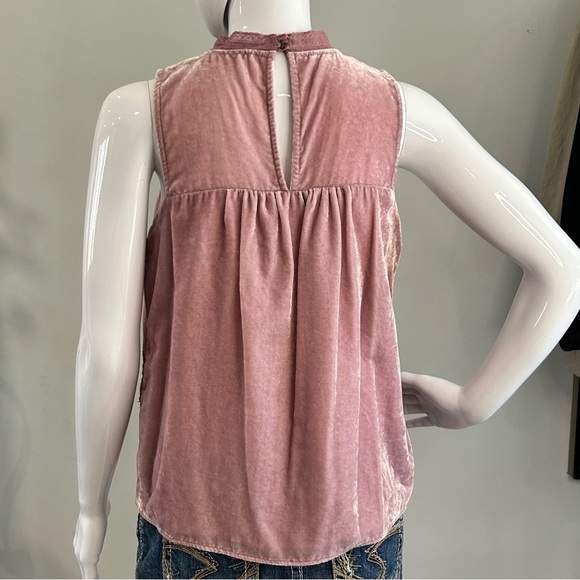 Anthropologie Floreat Myleen Crushed Velvet Top - Picture 8 of 14